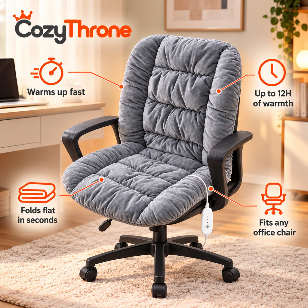CozyThrone Heated Cushion